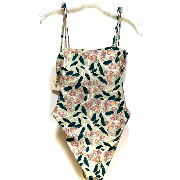 Agua By Agua Bendita Ebano Floral Print Underwired One-Piece Swimsuit M - Picture 10 of 14